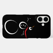 Niedlich Winter Snowman Black Case-Mate iPhone Hülle (Rückseite (Horizontal))