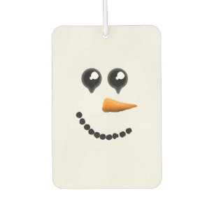Niedlich Winter Snowman Face Autolufterfrischer