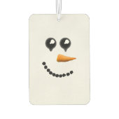 Niedlich Winter Snowman Face Autolufterfrischer (Rückseite)