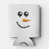 Niedlich Winter Snowman Face Dosenkühler (Rückseite)