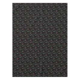 Niedlich Winter Snowman Pattern Schwarz Tischdecke