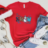 Niedlich Winter Snowman T - Shirt