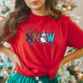 Niedlich Winter Snowman T - Shirt