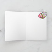 Niedlich Winter Watercolor Weihnachtsgarten Gnome Karte (Innenseite)