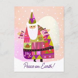 Niedlich Winter Weihnachten Weltfrieden Feiertag P Postkarte