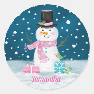 Niedlich Winter Weihnachtsfest Snowman Sticker