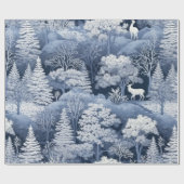 Niedlich Winter Wonderland Geschenkpapier (Flach)