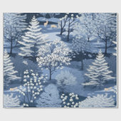 Niedlich Winter Wonderland Geschenkpapier (Flach)