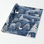 Niedlich Winter Wonderland Geschenkpapier (Ungerollt)