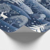 Niedlich Winter Wonderland Geschenkpapier (Ecke)