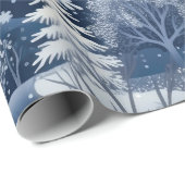 Niedlich Winter Wonderland Geschenkpapier (Rolleneckpunkt)