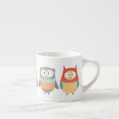 Niedlich Wintry Pastel Owls Espressotasse (Rechts)