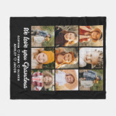 Niedlich Wir Liebe Sie Oma Foto Collage Fleecedecke (Vorderseite (Horizontal))