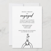 Niedlich Wir sind eine Verlobte Foto-Engagement-Pa Einladung (Vorderseite)