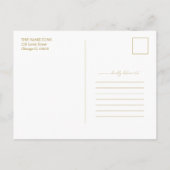 Niedlich Wir sind Verlobt Verlobung Ankündigung Fo Postkarte (Rückseite)