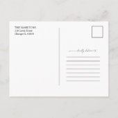 Niedlich Wir sind Verlobt Verlobung Ankündigung Fo Postkarte (Rückseite)