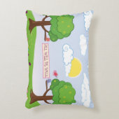Niedlich wird alles gut hoffen Bäume Vögel Kind Na Dekokissen (Vorderseite(Vertikal))