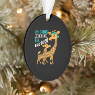 Niedlich wird ein großer Bruder Giraffen lustig Ornament