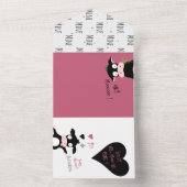 Niedlich wird Mooo meine sein? Liebe Kuh + Valenti All In One Einladung (Innen Boden)