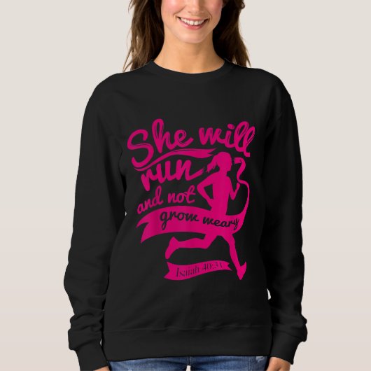 Niedlich wird sie laufen und nicht wachsen durch I Sweatshirt (Vorderseite)