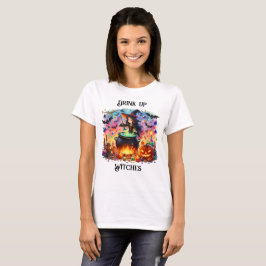 Niedlich Witch Stirring Cauldron T-Shirt