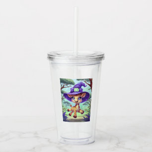 Niedlich Witchy Giraffe Acryltrinkbecher