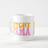 Niedlich Witchy Mama Mama Halloween Kaffeetasse (Vorderseite Links)
