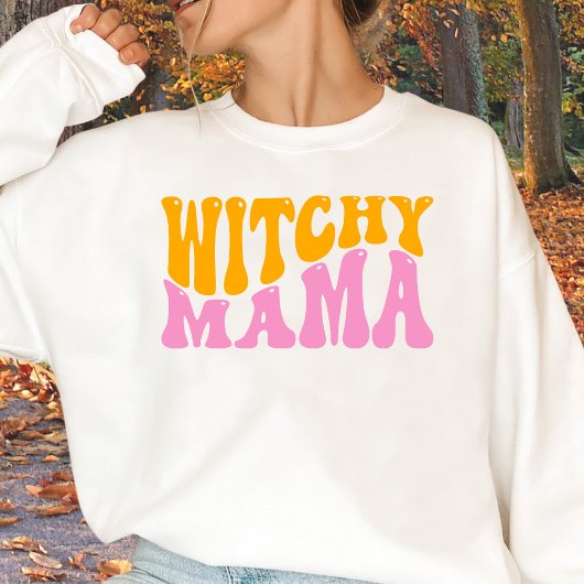 Niedlich Witchy Mama Mama Halloween Sweatshirt