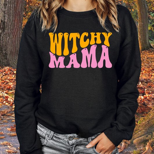 Niedlich Witchy Mama Mama Halloween Sweatshirt