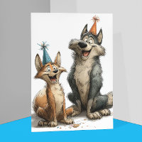 Niedlich Wolf Birthday