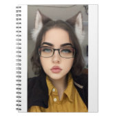 Niedlich Wolf Girl Journal Notizblock (Vorderseite)
