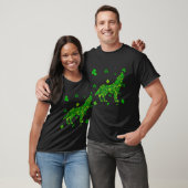 Niedlich Wolf Kleeblatt Irish Animals St Patricks T-Shirt (Unisex)
