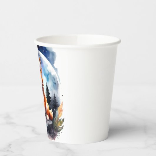 Niedlich Wolf Pup Baby Dusche Pappbecher (Links)