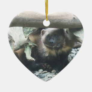 Niedlich Wolverine Keramik Ornament