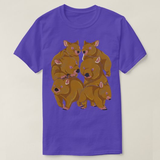 Niedlich Wombat T-Shirt (Design vorne)