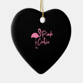 Niedlich Womens Pink Flamingo | Rosa Niedlich | Fl Keramik Ornament (Rechts)