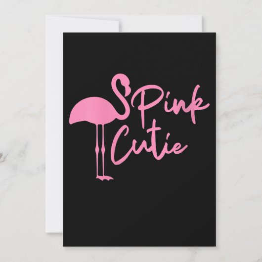 Niedlich Womens Pink Flamingo | Rosa Niedlich | Fl Save The Date (Vorderseite)