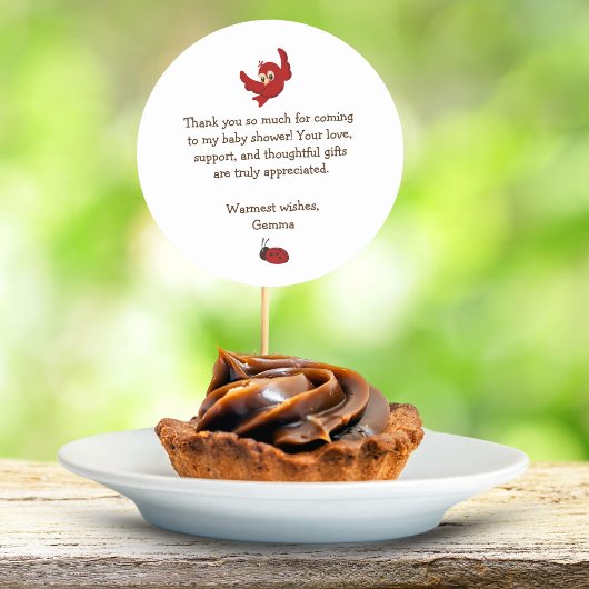 Niedlich Woodland Animals Kinderdusche Danke Runder Aufkleber