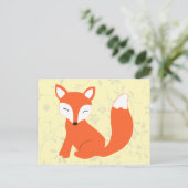 Niedlich Woodland Baby Fox Postkarte (Stehend Vorderseite)