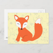 Niedlich Woodland Baby Fox Postkarte (Vorne/Hinten)