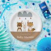 Niedlich Woodland Boho Baby Animes Pappteller (Party)