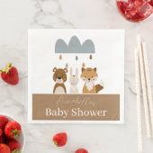 Niedlich Woodland Boho Baby Animes Serviette (Beispiel)