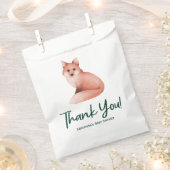 Niedlich Woodland Fox Babydusche Vielen Dank Geschenktütchen (Ausgeschnitten)