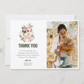 Niedlich Woodland Friends Kinderdusche Dankeskarte (Vorderseite)