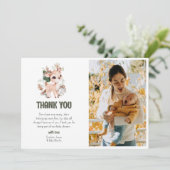 Niedlich Woodland Friends Kinderdusche Dankeskarte (Stehend Vorderseite)