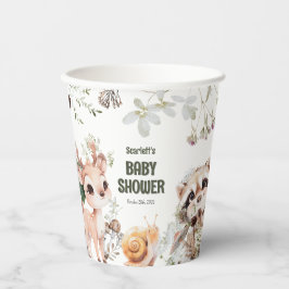 Niedlich Woodland Friends Kinderdusche Pappbecher