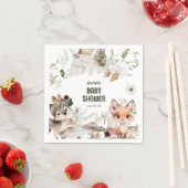 Niedlich Woodland Friends Kinderdusche Serviette (Beispiel)