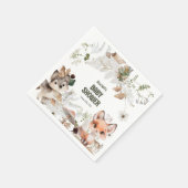 Niedlich Woodland Friends Kinderdusche Serviette (Ecke)