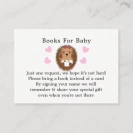 Niedlich Woodland Igel Babydusche Buchungsanfrage Begleitkarte