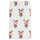 Niedlich Woodland Rentier Weihnachtself Kleine Geschenktüte (Vorderseite)